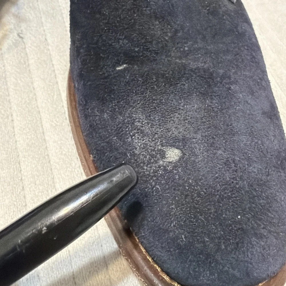 Johnston and Murphy Copeland Chukka blue suede made in italy 11M